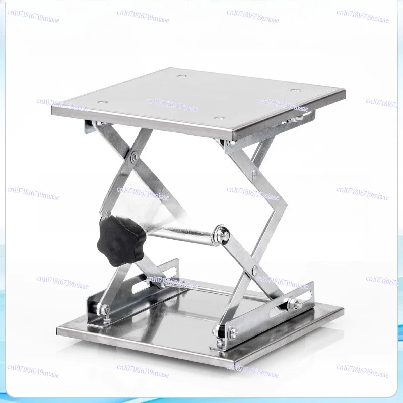 Small Stainless Steel Lifting Table Laboratory with Miniature Lifting Small Manual Screw Screw Easy To Put