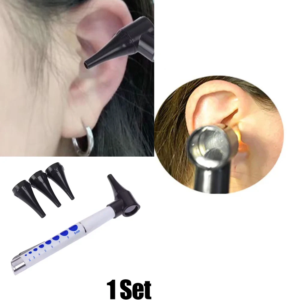 

1 комплект, светодиодное зеркало для осмотра ушей, простой набор зеркальных ручек, увеличительное зеркало для осмотра ушей, увеличительное зеркало с отверстием для ушей, комплект увеличительных ручек