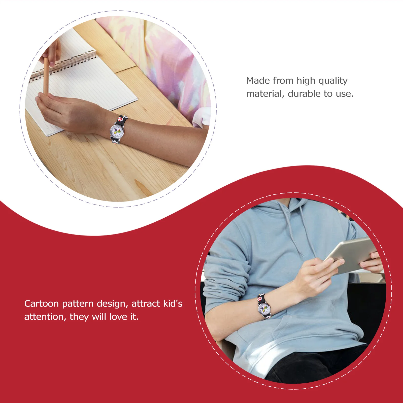 

1Pcs Kids Watch Cartoon Pattern Wear Resistant Children Wristwatch Comfortable Student Watch Fashion Gift Boys Girls