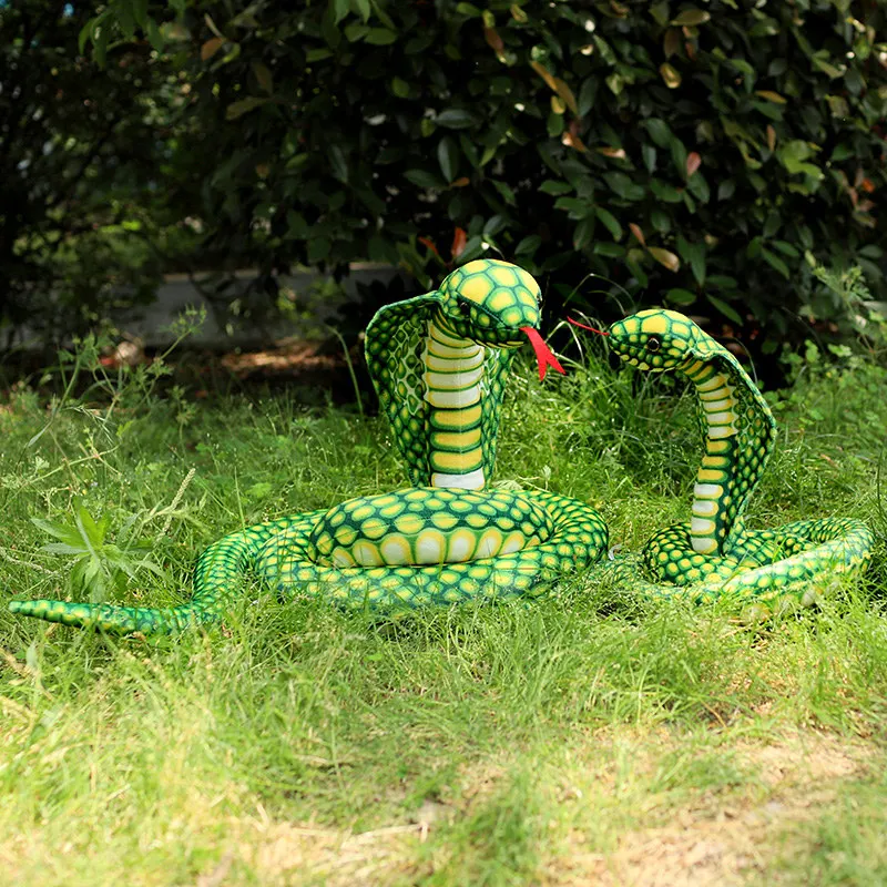 200/300CM 3D simulazione Cobra Snake Toy, Little Snake Animal peluche, giocattoli per bambini, decorazioni per la casa compleanno Tricky Prank Gifts