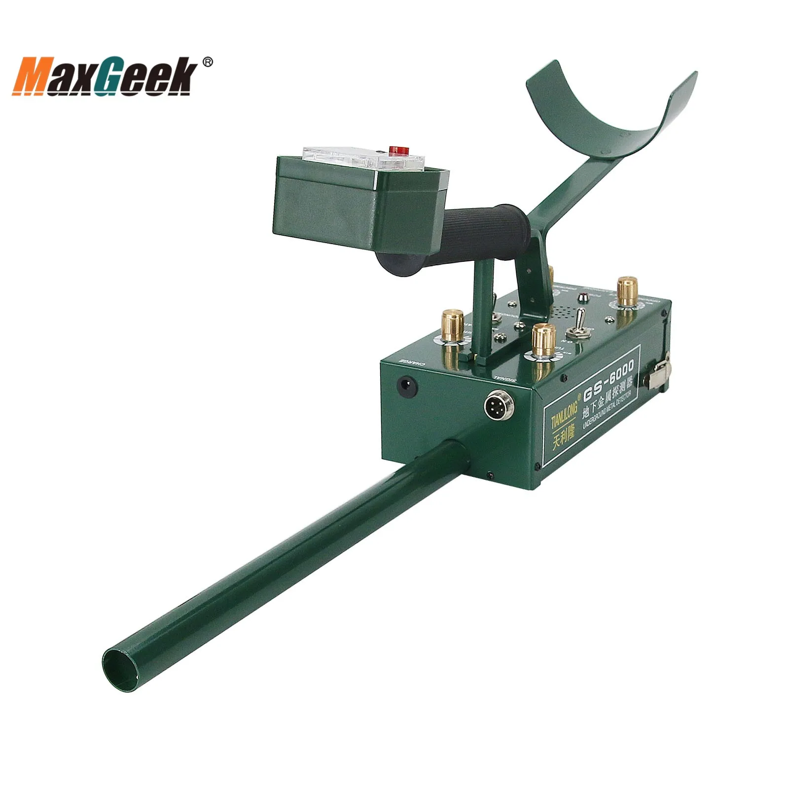 Imagem -05 - Mini Detector de Metal Subterrâneo Caçador de Tesouros com Auscultadores Tela Led de Profundidade Máxima 8.5m Maxgeek-gs6000
