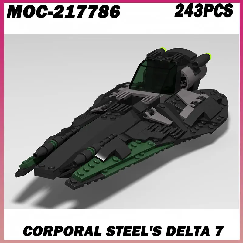 

243PCS MOC-217786 Building Block Military Series Darkstar Hypersonic Aircraft Model Technology Bricks DIY Assembly Airplane Toys