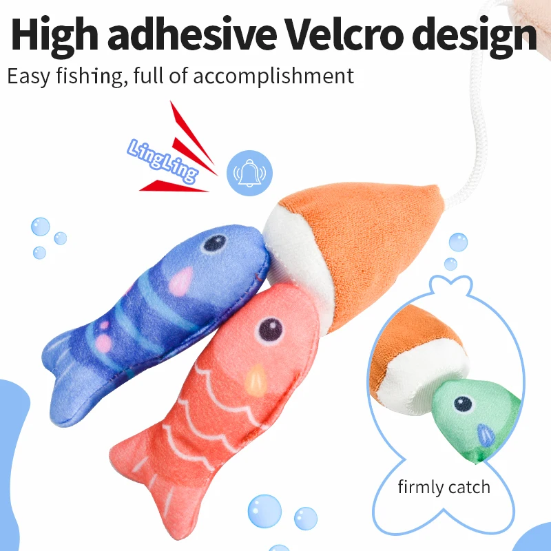 Jouets de poisson Montessori, jeu de pêche en tissu pour les tout-petits de 6 à 12 mois, jouet sensoriel, tasses empilables, comptage des nombres, tri des couleurs, cadeau