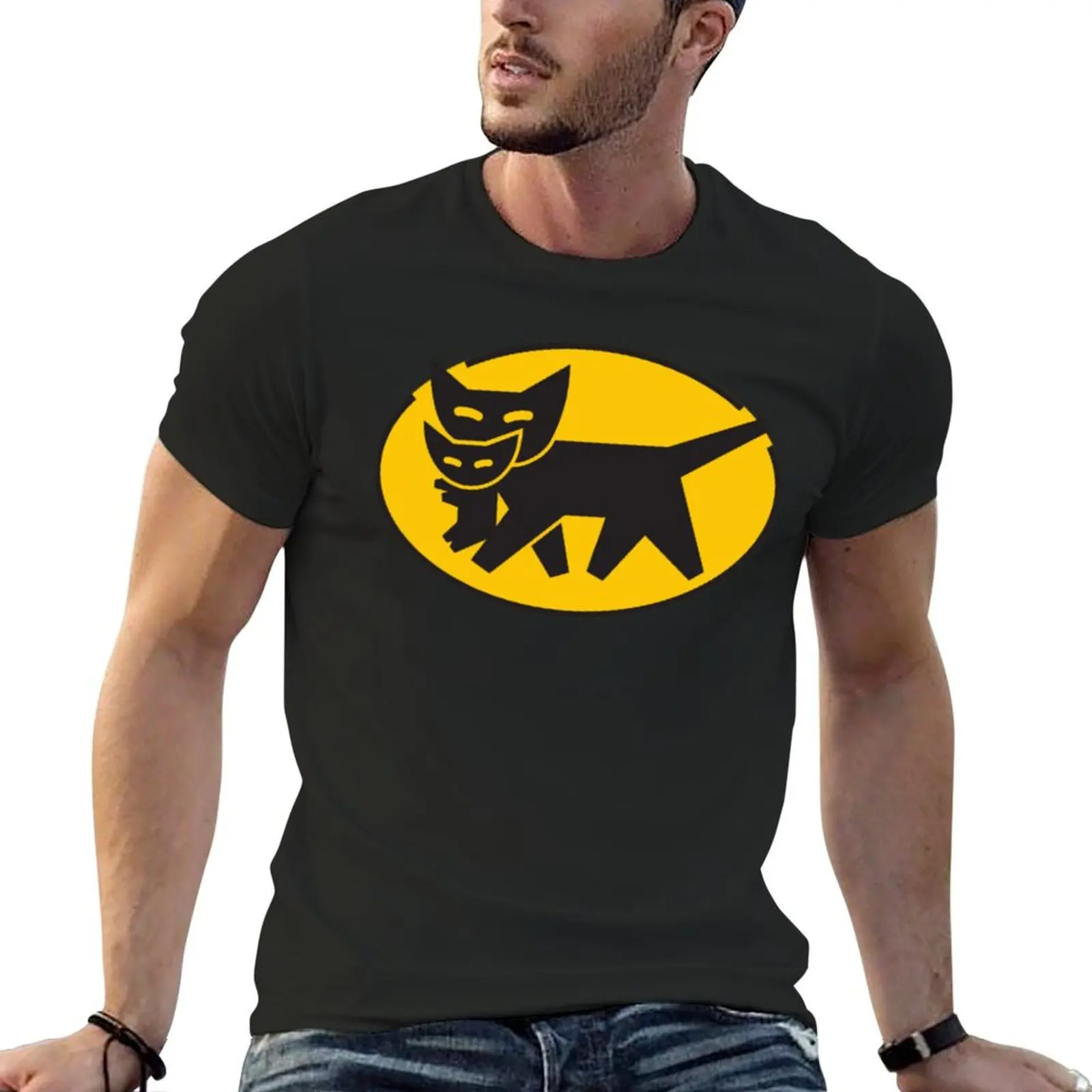 

Yamato Transport kuroneko T-Shirt oversizeds quick-drying rapper graphic tees designer t shirt men