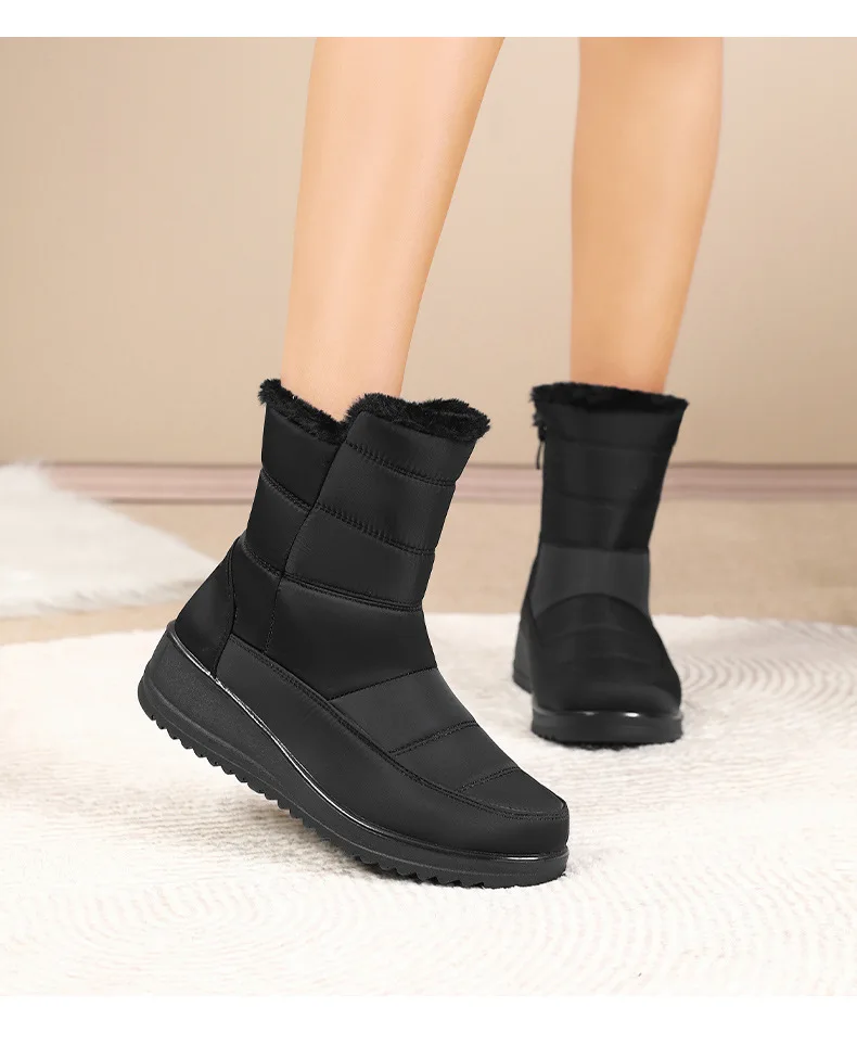 المرأة قصيرة الكاحل Bootie Ins شعبية الخريف والشتاء الأحذية الدافئة الثلوج Bootie للجنسين أحذية بوت قصيرة الرياضة في الهواء الطلق سستة الأحذية