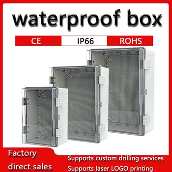 Hasp electrical junction box outdoor sealed switch power case distribution boxes with IP66 waterproof plastic enclosure