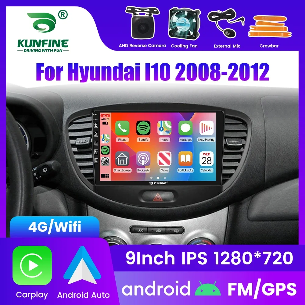 

2Din Android автомобильный радиоприемник для Hyundai I10 2008-2012 мультимедийный видеоплеер GPS-навигация стерео аудио головное устройство Carplay 4G