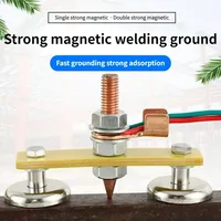 1PCS Welding Magnet Head Magnetic Welding Fix Ground Clamp Double Strong  Support for Electric Welding Ground