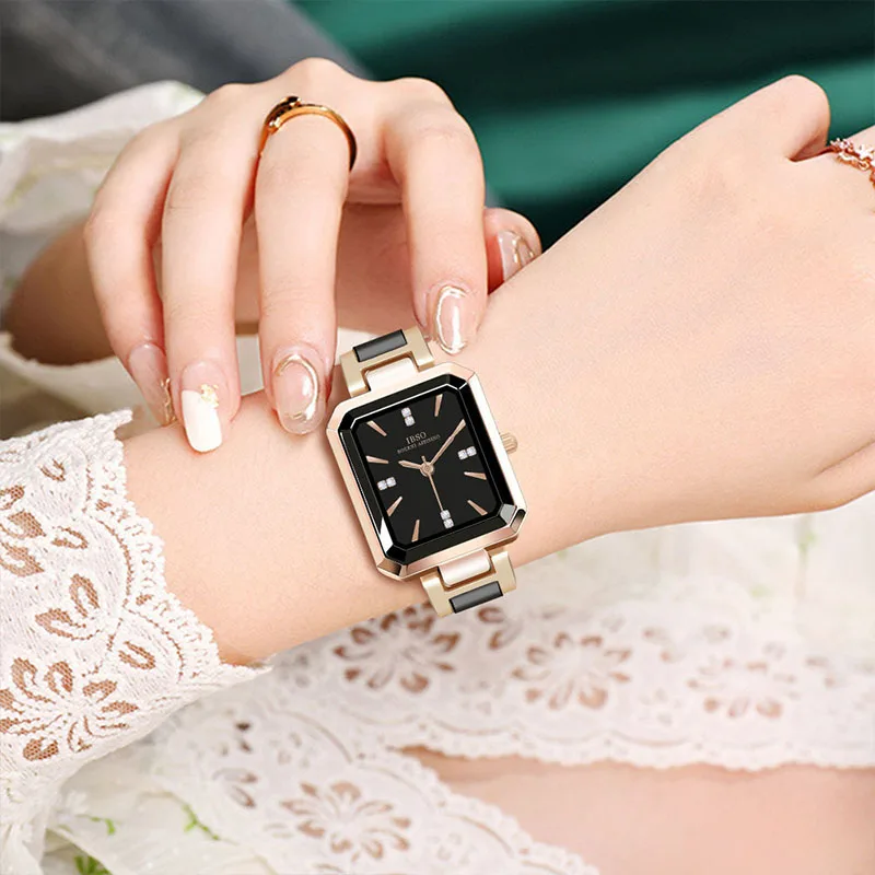 Luxury Brand Women Watch Rectangular Original Waterproof Exquisite Quartz Handwatch Female Retro Ladies Wristwatches Trend 2024