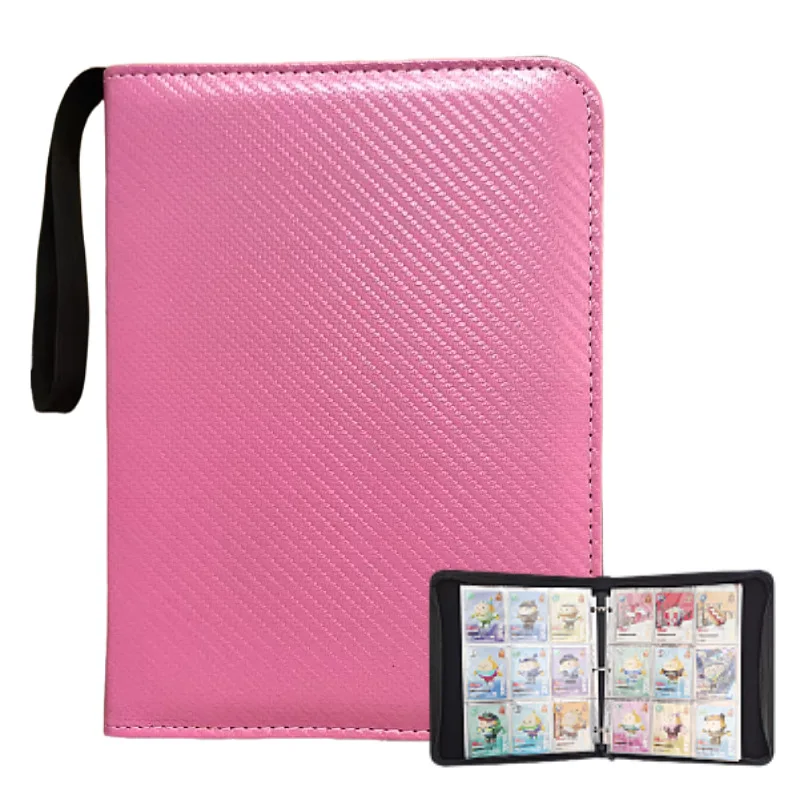 

New 9-pockets 3 Ring Photo album,400 Pockets Card Binder Sleeves with Zipper, Reusable Double Sided Pockets Card Holder Carry