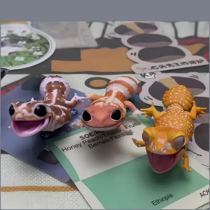 Nieuwe Originele Bandai Mk Ei Biologische Kaart Actie Figuregecko Hagedis Blauwe Tong Skink Beweegbare Dier Action Figure Model Kid Speelgoed