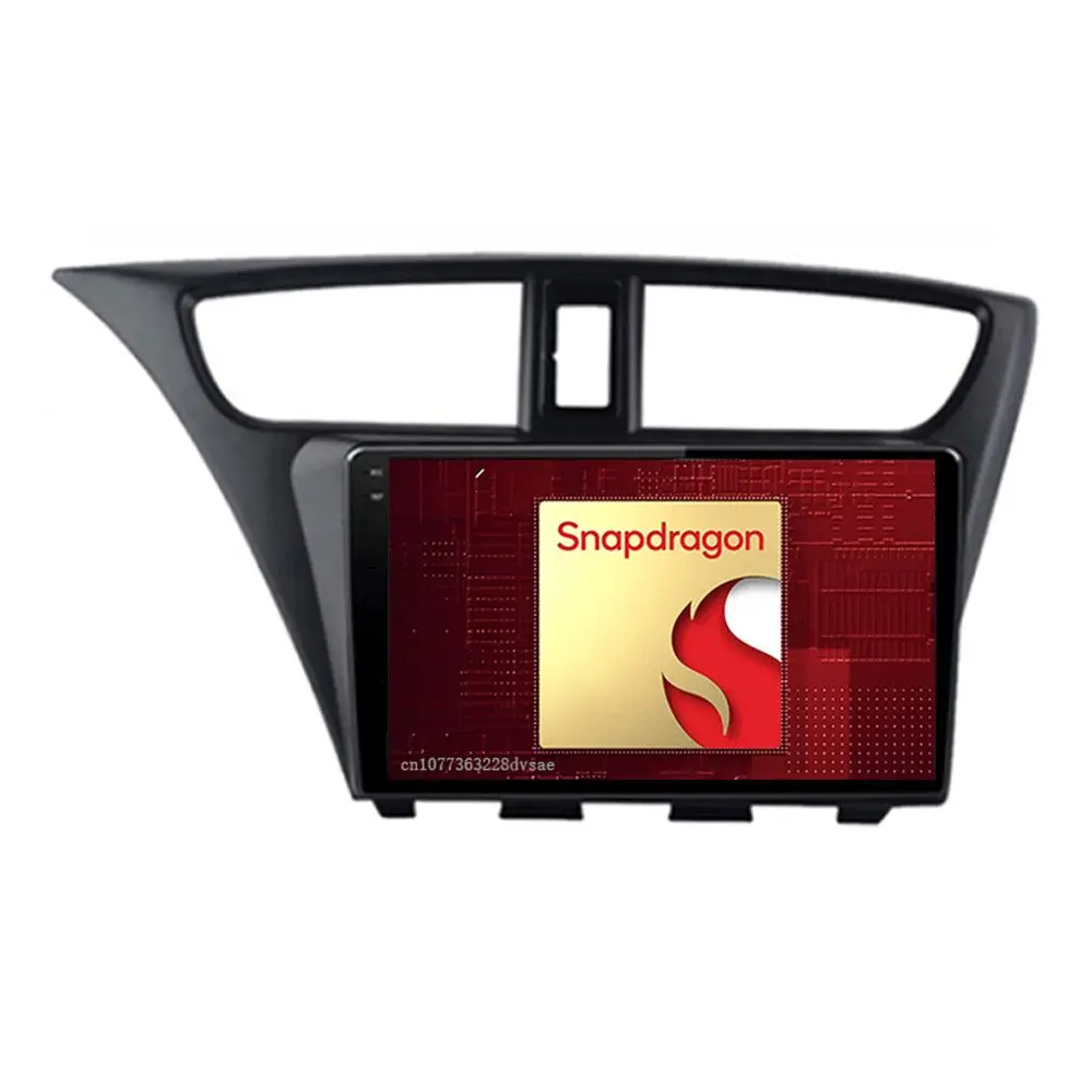 Android 15 Carplay Auto Voor Honda Civic Hatchback 2012 2013 2014 2015 2016 2017 Multimedia Autoradio Speler WIFI + 4G DSP Stereo - afbeelding 2