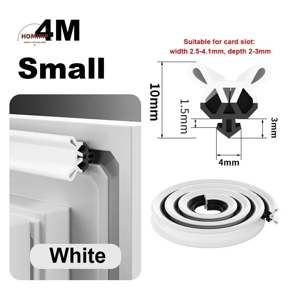 

Easy To Clean 4M Window Sealing Strip Windproof Dustproof Door Bottom Seal Strip Soft Wearable Seals Draft Stopper Sliding Door