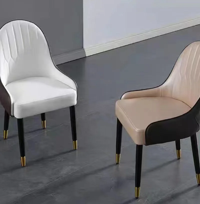 Custom Nordic Style Cafe Dining Chair, Luxo acessível, high-end, madeira maciça, saco macio para trás, moderno, simples, sedentário, confortável