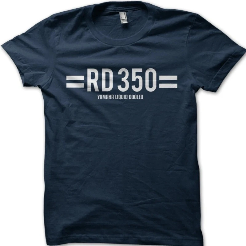 RD350 صانع الأرملة ياماها دراجة نارية السائق ريترو خمر تي شيرت مطبوع 9044