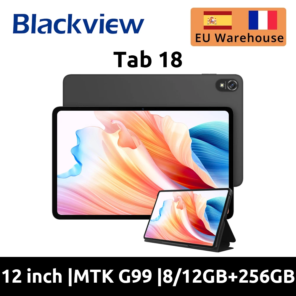 【New product】Blackview Tab 18 12-inch 2.4K Display MediaTek Helio G99 8/12GB+256GB 8800mAh Netflix HD Support Android Tablet P