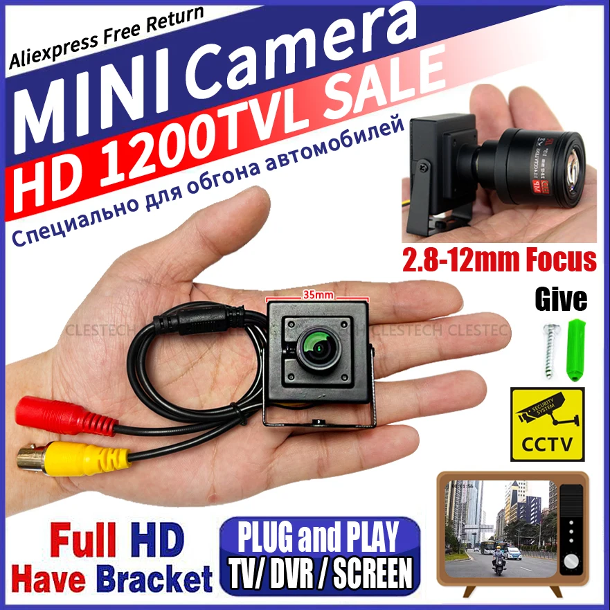 Super kleine 1200tvl cctv hd metall mini kamera analoge sicherheits überwachung mikro video überwachung sicherheit vidicon mit halterung