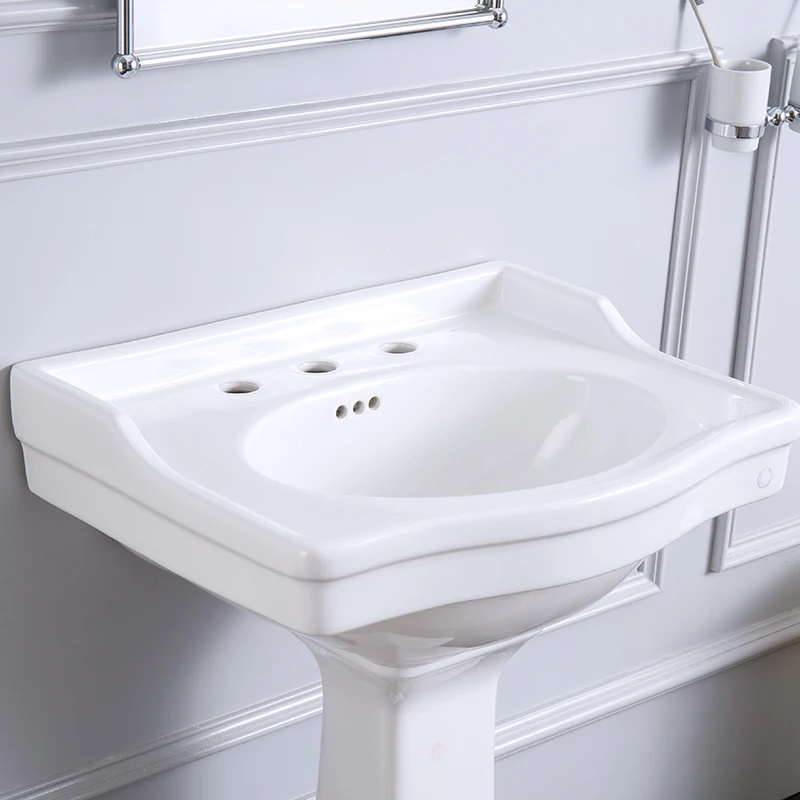 CUPC Hotel bathroom sinks sanitaryware Ceramic washhand solid surface basin pedestal sink