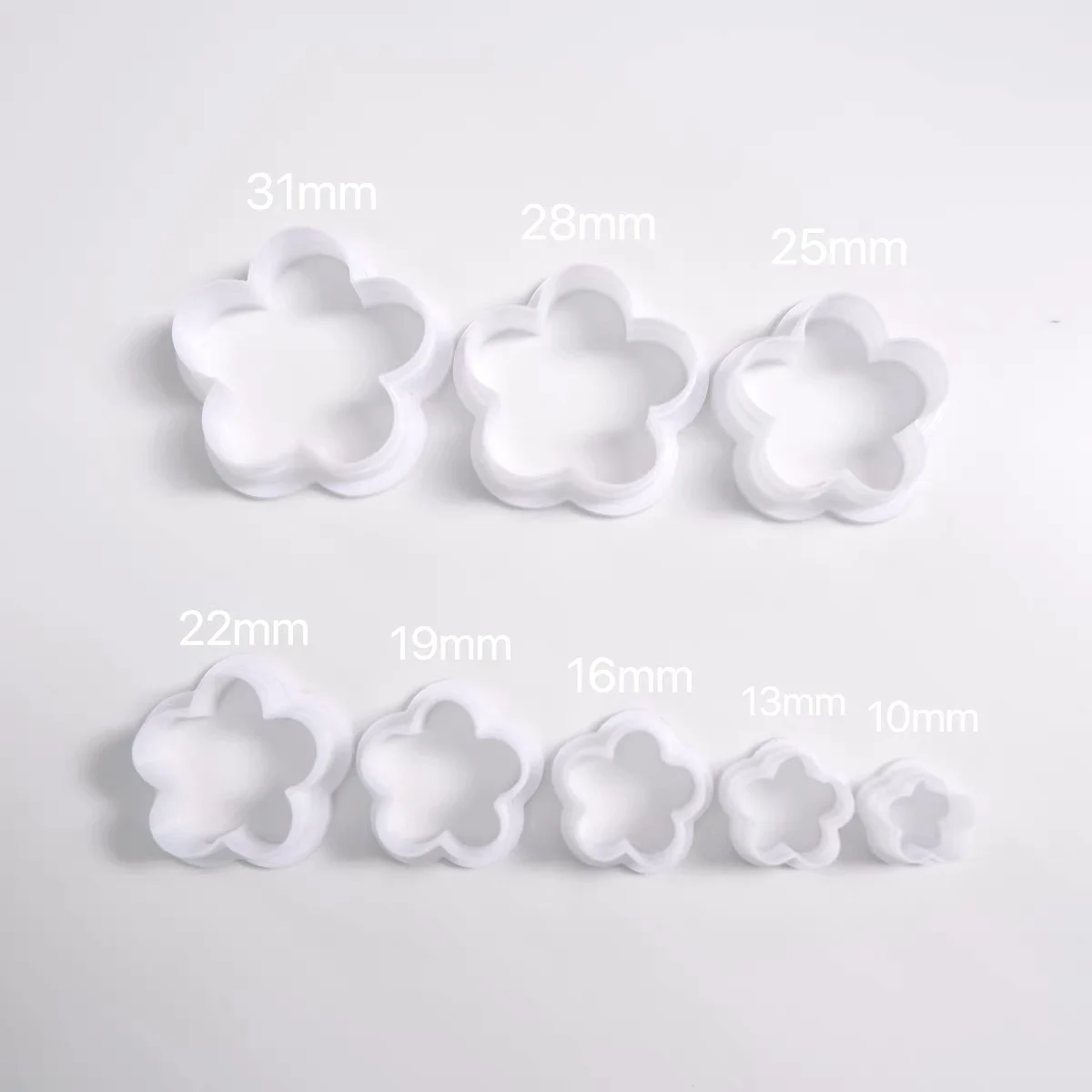 Round and square sets of soft clay molds Polymer Clay Cutters for DIY Ceramic Earrings Jewelry Making Polymer Clay Molds cutters