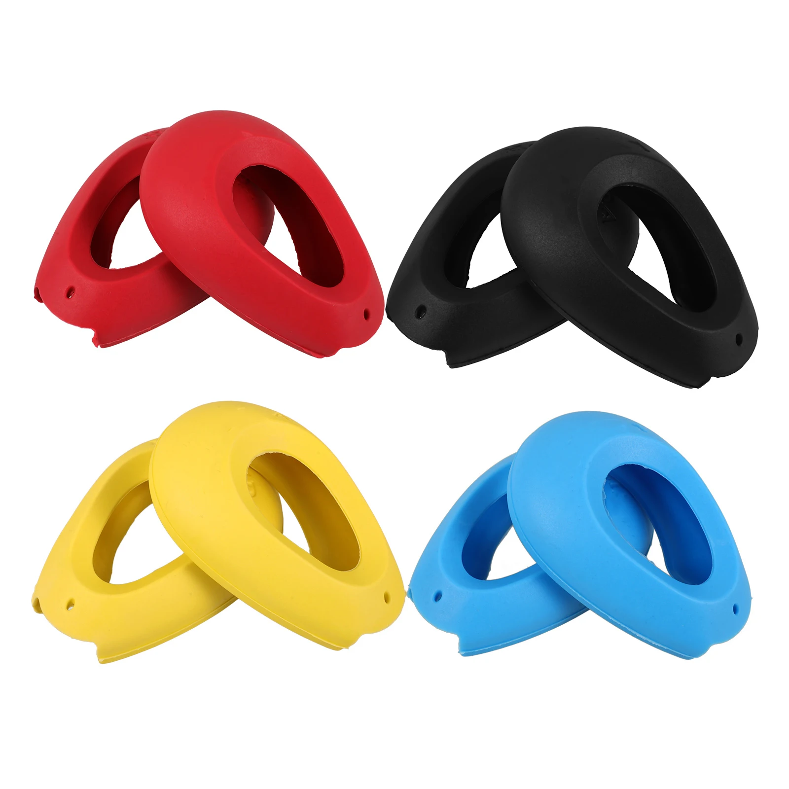 

4Pairs Hair Dye Ear Protectors Silicone Ear Caps Soft Reusable Covers for Hair Coloring Styling Care Heat Protection