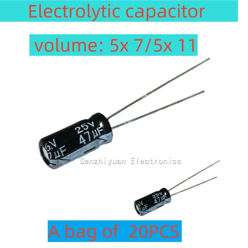 25V47UF electrolytic capacitor