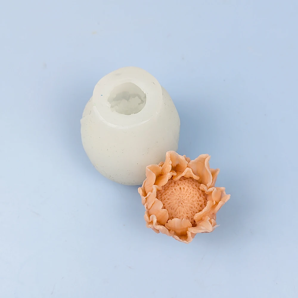 HC0285 PRZY Mold Silicone Big&Small Sunflower Flower Soap Molds Decoration Plant Flowers Candle Moulds Bouquet Making Clay Resin