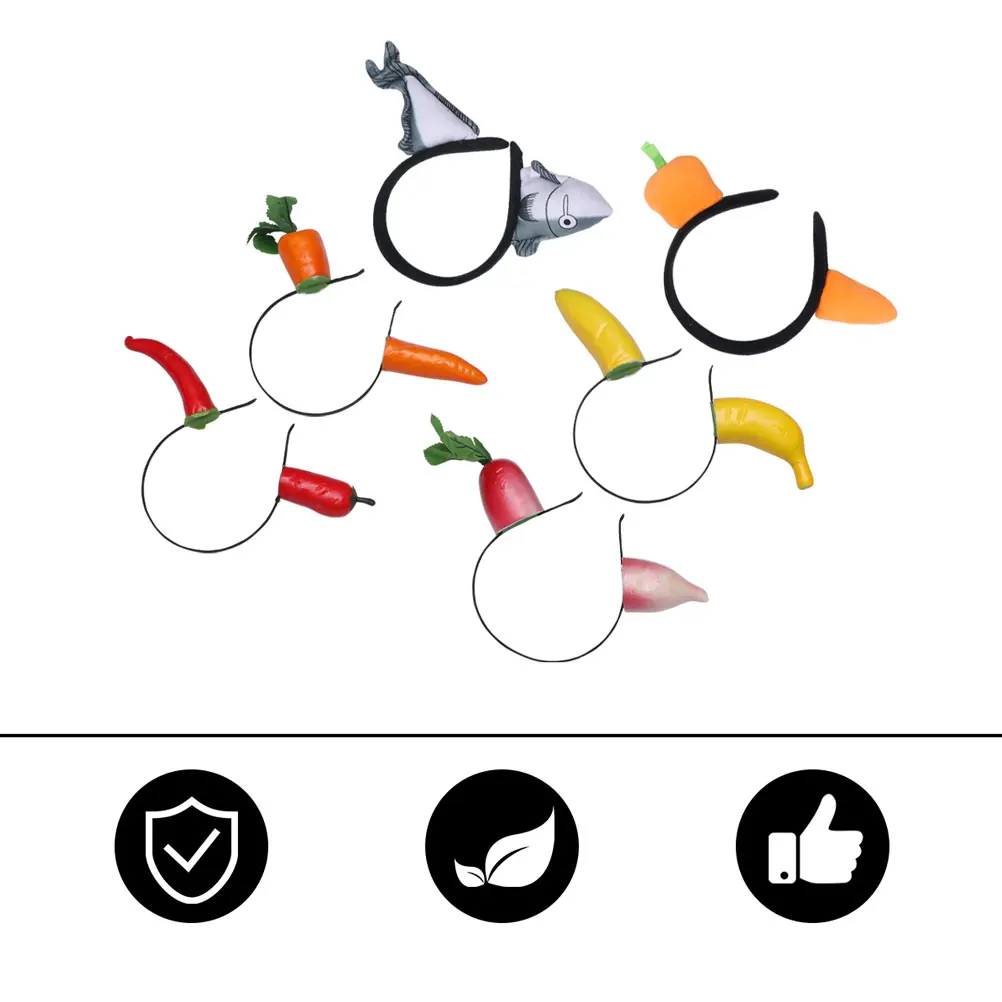 

6 Pcs Carrot Headb Hair Accessories Performance Headdress Party Headwear Cute Hoop Premium Material Lightweight Exquisite Detail