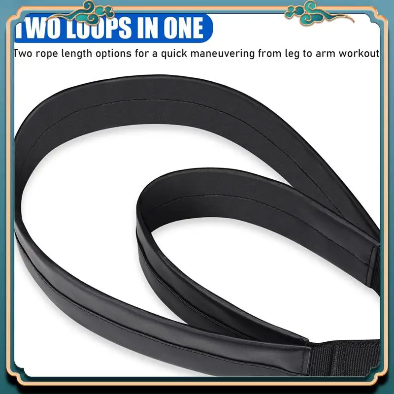 

Latest 2PCS Pilates Straps Set Pilates Double Loop Straps Kit For Reformer, Fitness D-Ring Straps Double Loops Padded