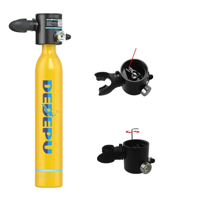 DEDEPU 2* 0.5l Mini Scuba Diving Air Tank To Have A New Diving Experience 2* Mini Scuba Diving Air Tank