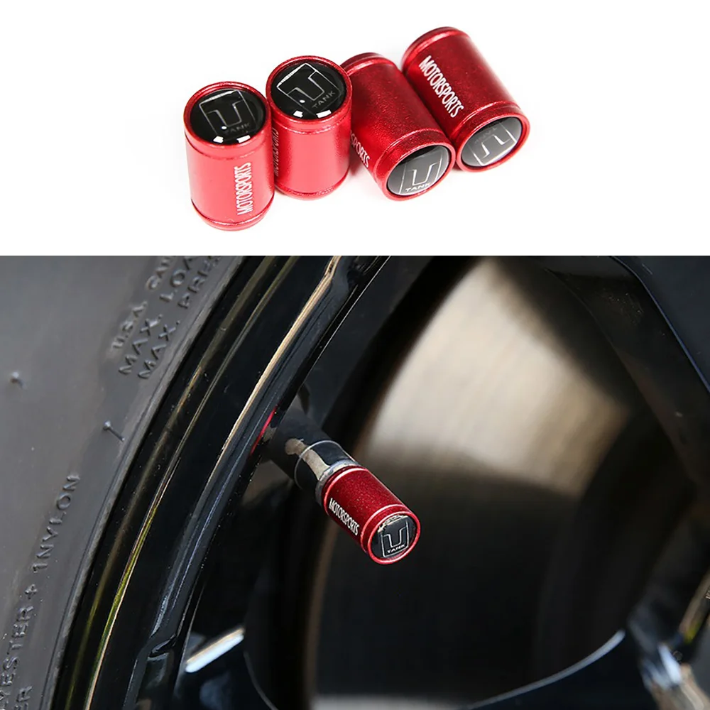 Car Valve Cap Protective Cover For Tank 300 2021 -2024 Refitted Aluminum Alloy Tire Core Protective Cover Decorative Accessorie