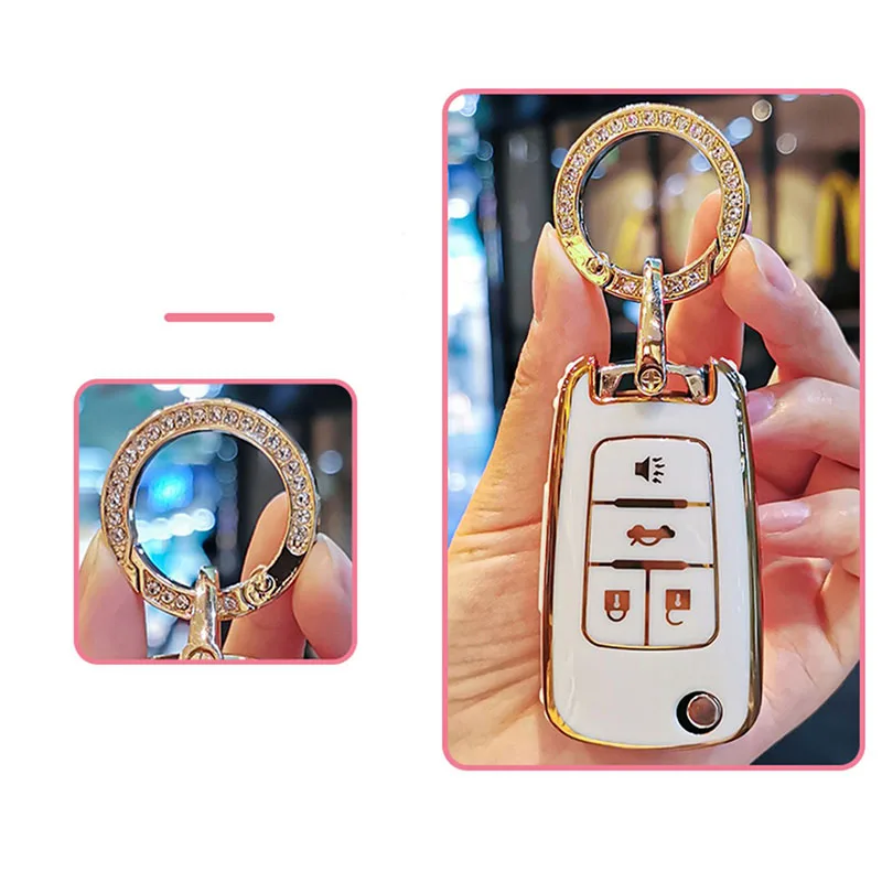 New TPU Car Key Cases Cover For Buick For Chevrolet Cruze Aveo Trax Sail Malibu Opel Astra Corsa Meriva Zafira Vauxhall Antara J