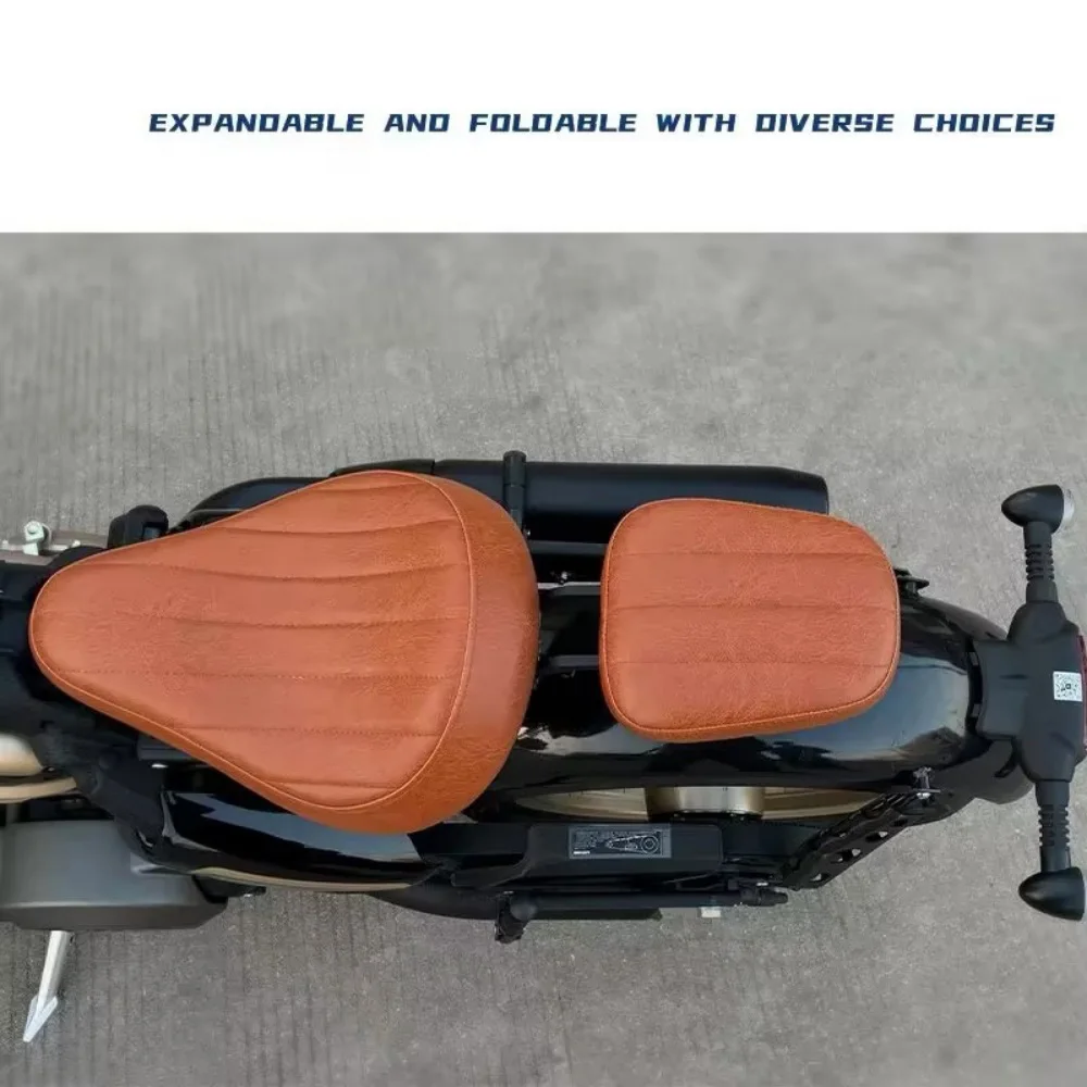 ベンダナポレオンボブ 500 レトロ折りたたみクッション隠しダブルシートクッションボバーシートレザーシートベンダナポレオンボブ 500