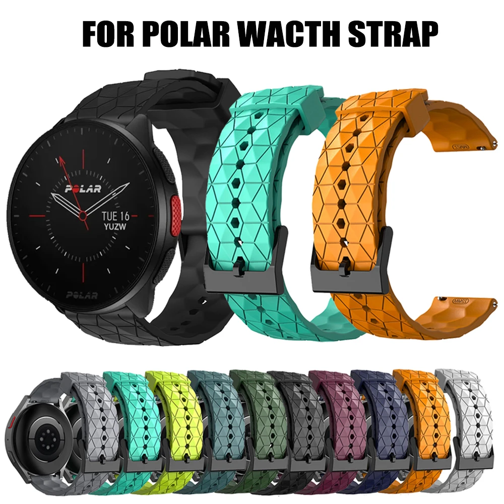 20/22mm Soft Strap For POLAR Vantage M M2/V2 SHIFT Band For Polar Grit X Pro/Pacer/Unite/Ignite 3 2 New Silicone Bracelet Correa