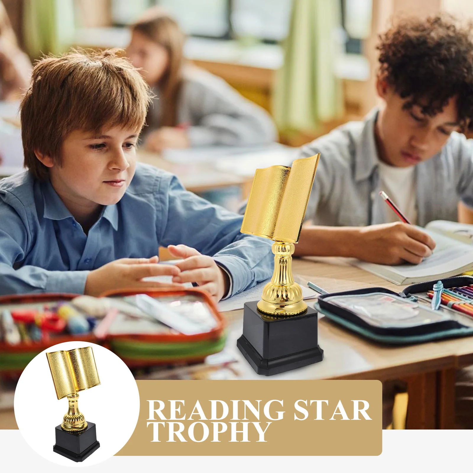 Reading Star Trophy First Place Prizes for Kids Chic Small Trophies Exquisite Competition The Medal