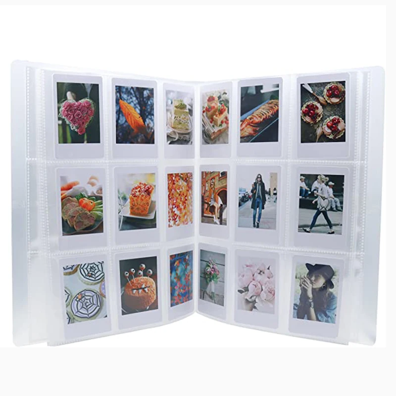 

Clear Cover 288 Pockets Mini Photo Album for Instax Mini 7s 8 8+ 9 25 26 50s 70 90 Film Name Card & 3 Inch Pictures