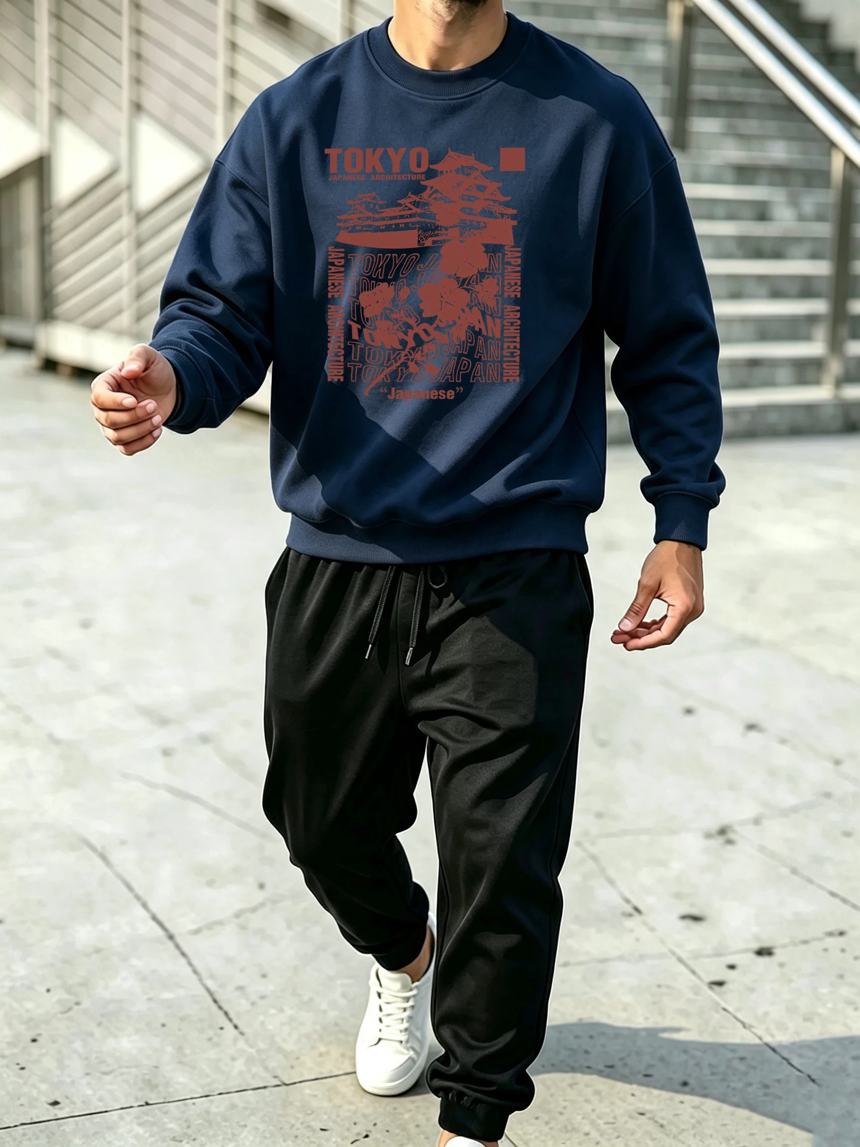 Winter Clothes - Tokyo Japanese Architecture Prints Autumn Man