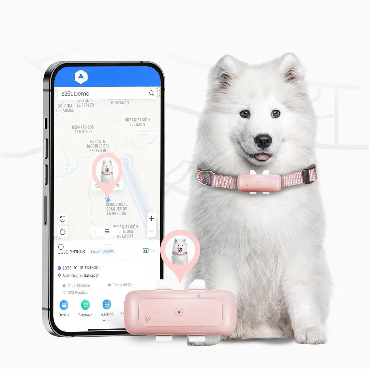 

Dog and Cat Real Time Position Animal GPS Tracker for Animals Pet Tracker GPS with APP
