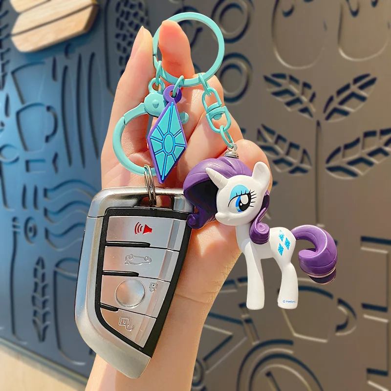 Anime My Little Pony Keychain Car Pendant Cute Cartoon Doll School Bag Pendant Kawaii Anime Accessories Christmas Gift Toy