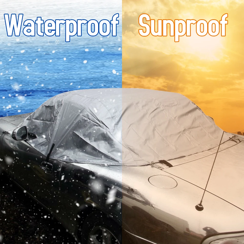 Car Cover Soft Top Roof Protector Anti UV Outdoor Sun Reflective Half Cover Fit for Mazda MX-5 MK1 MK2 MK2.5