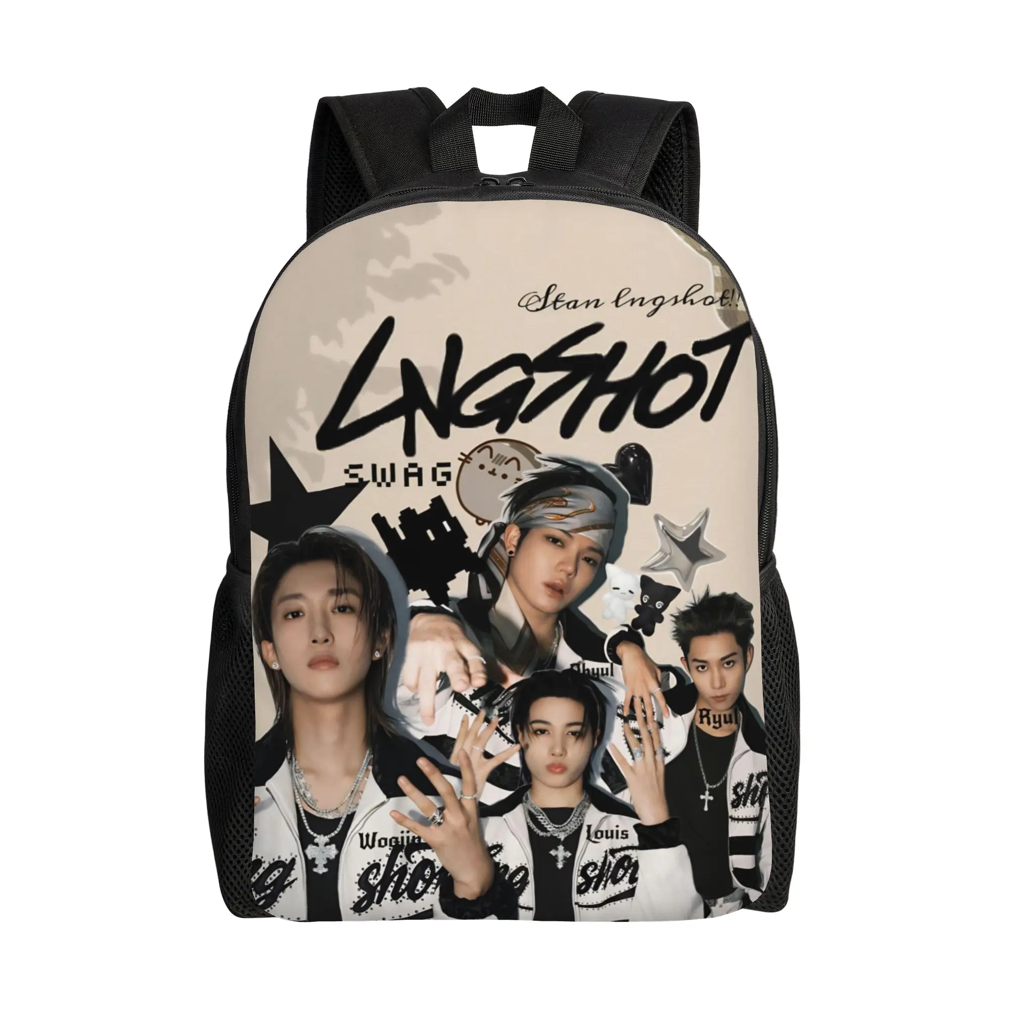 

Kpop Group Lngshot Little Kids Backpack for Girls Boys Toddler Cute Daycare Backpacks School Bags