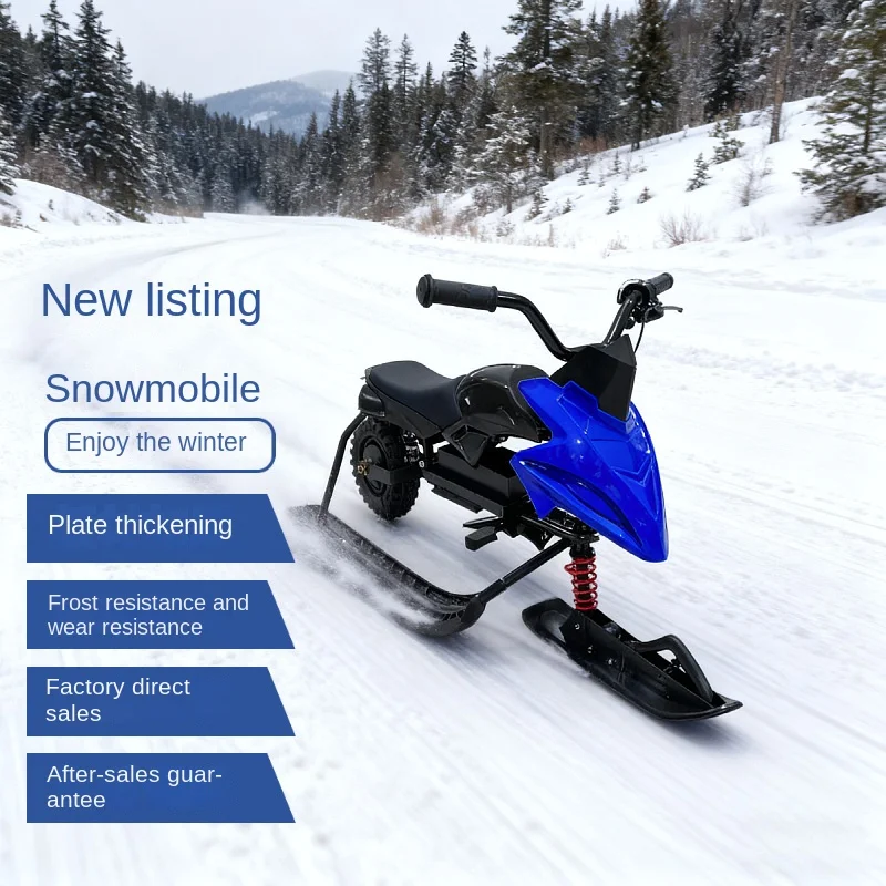 

2025 latest electric snowmobile, 36v adult dual-track all-terrain vehicle, commercial