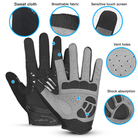 Mountain Bike Touch Screen Cycling Gloves Breathable Shock Absorption Men And Women Sports Fitness Spring Summer Riding Gloves