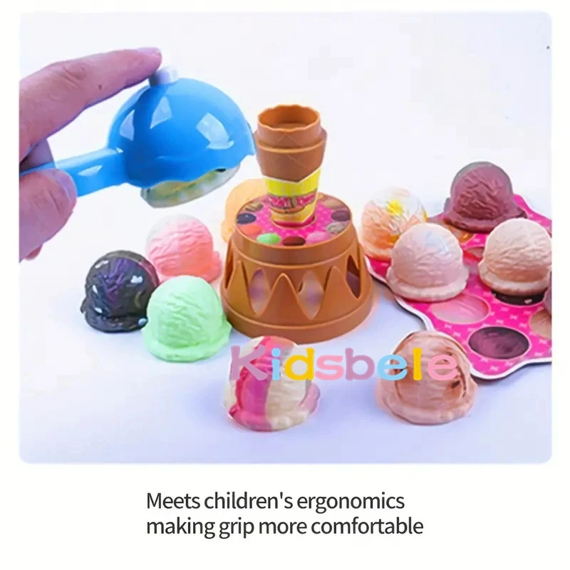 Juego de helados de simulación para niños, juguete de cocina de comida, juguete de simulación