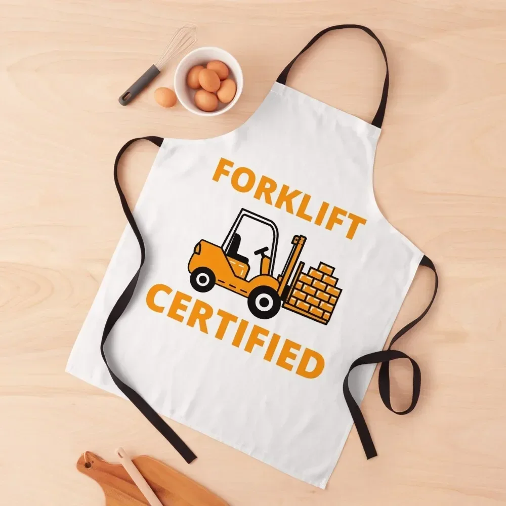 

Forklift Certified Apron kitchen jacket woman New year's Apron