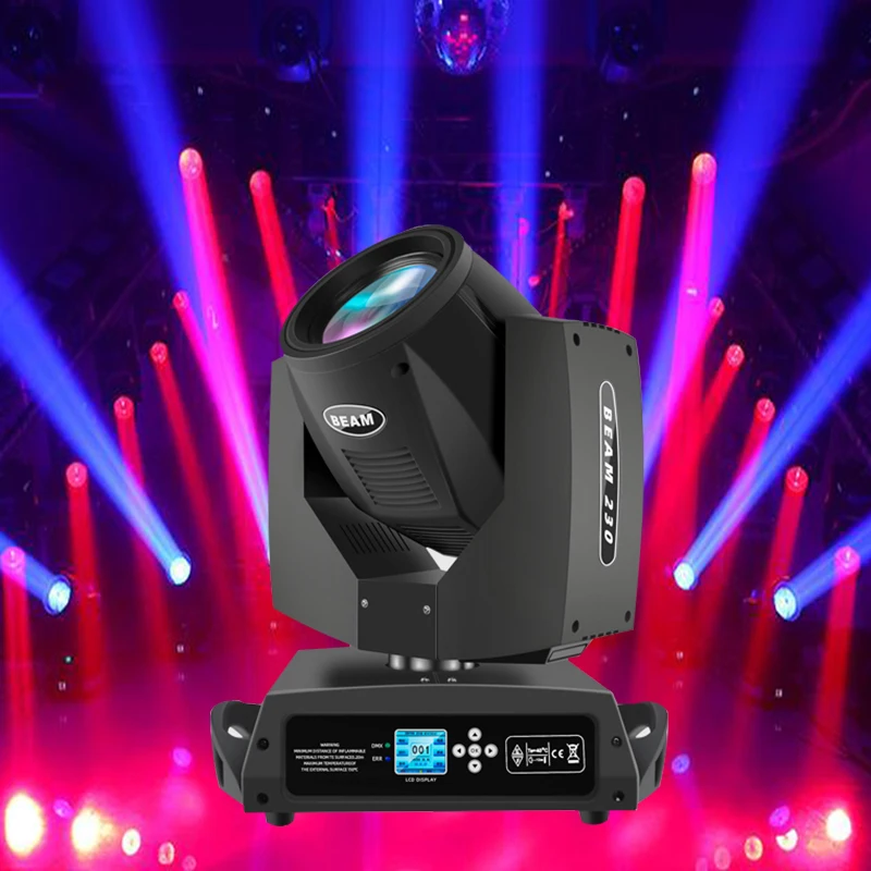 Imagem -03 - Moving Head Stage Light com Cabeça Móvel Sharpy Gobo Lyre Beam Zoon Luzes dj Dmx512 Disco Bar Discotecas Discotecas 230w 7r