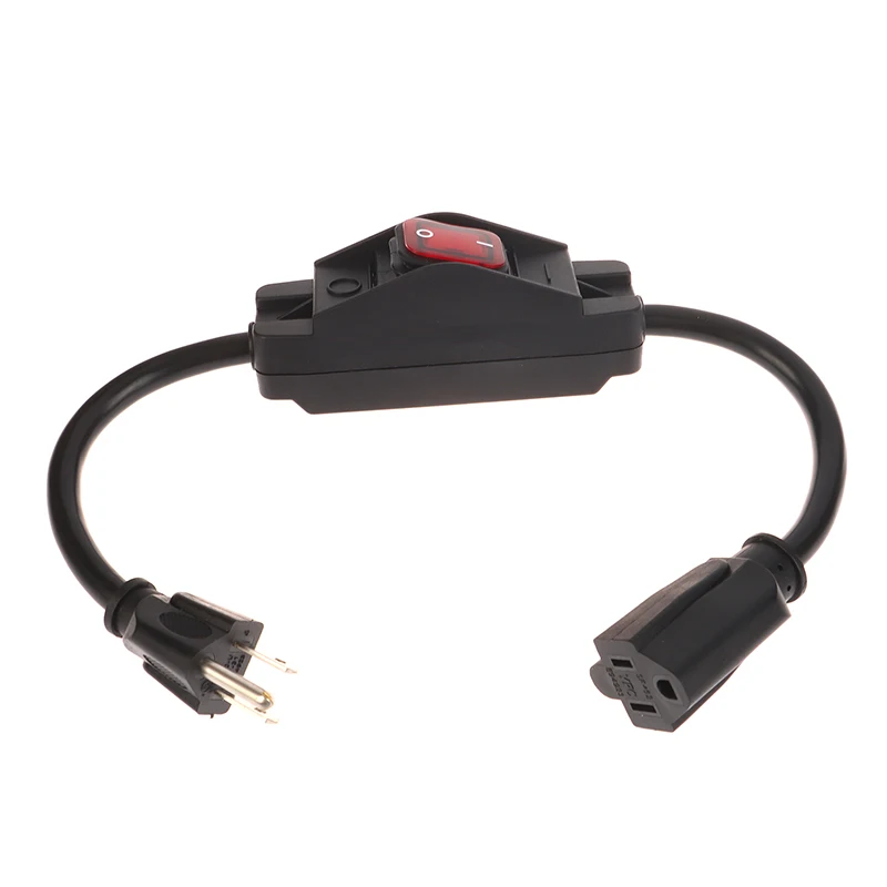 3 Prong Extension Cord With Switch On/Off Heavy Duty Outdoor Waterproof Extension Power Cord For Lamp Printer Appliances image 5