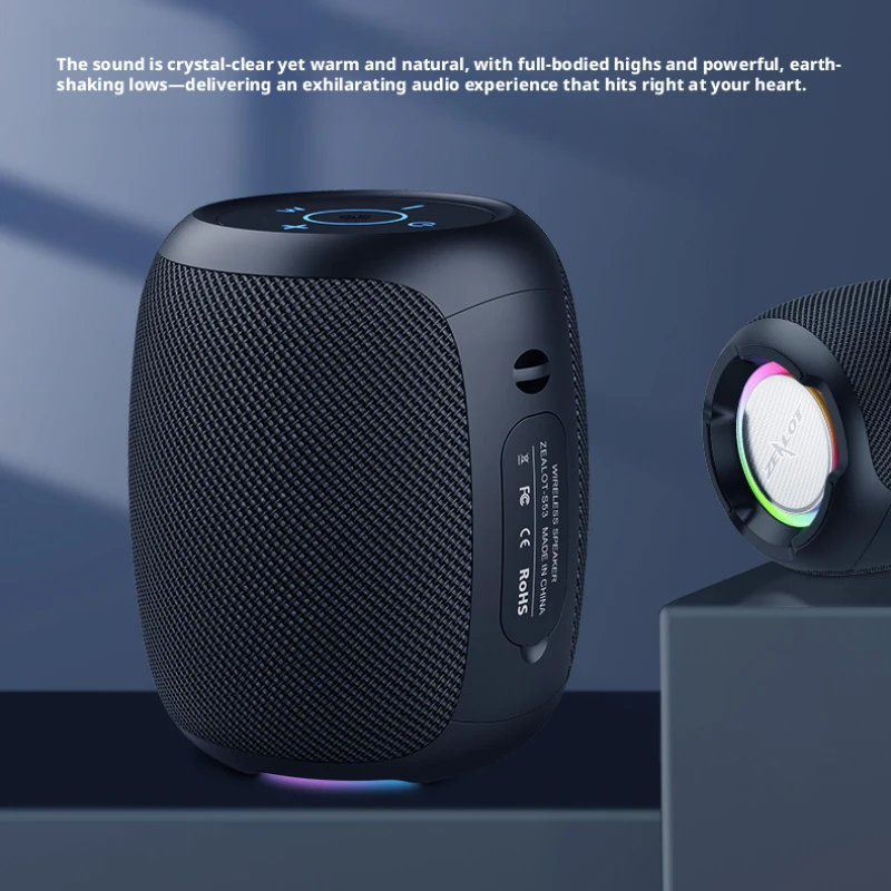 

Портативная Bluetooth-колонка с защитой от воды IPX7, RGB-подсветкой, 24 часами работы, поддержкой TWS, HiFi-звуком и беспроводным подключением.