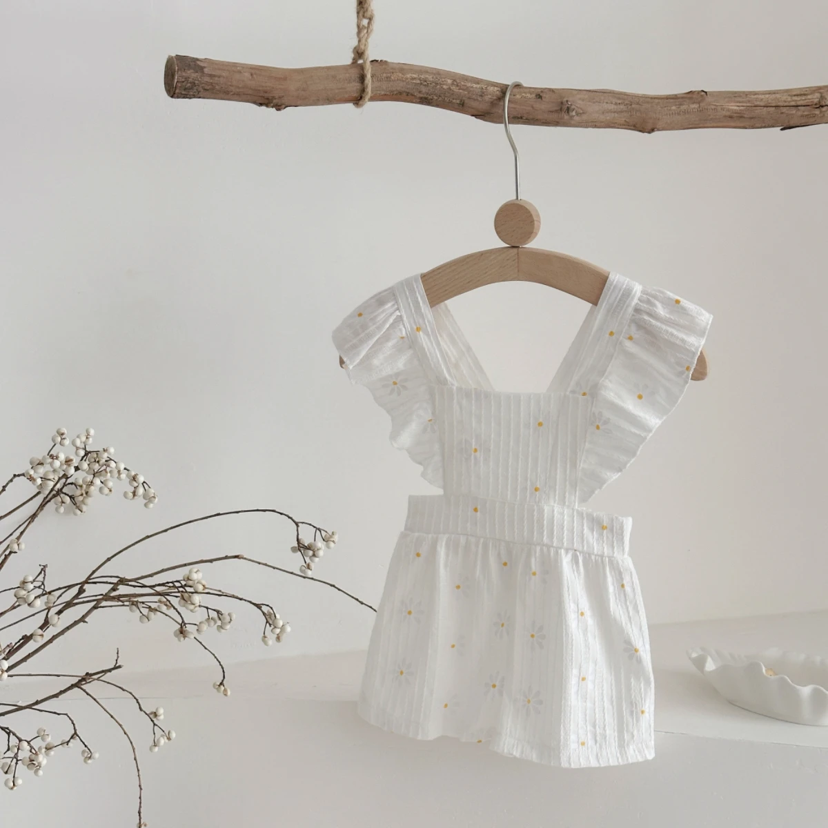 European Style Summer Newborn Baby Girl Dress Cute Sweet Print Knit Toddler Lovely Girls Clothing Knitted Dress for Babies