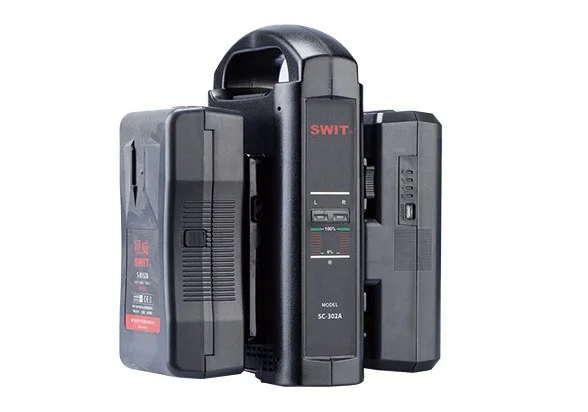 SWIT SC-302A 2-ch Gold Mount Battery Charger