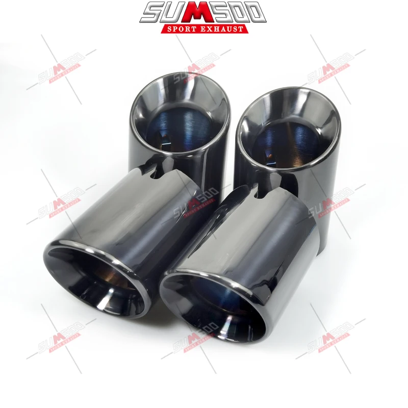 2PCS 304 Stainless Steel Exhaut tip for BMW F87 M2 F80 M3 F82 F83 M4 F10 M5 F12 F13 M6 Direct Fit Universal Fit Exhaust Tip